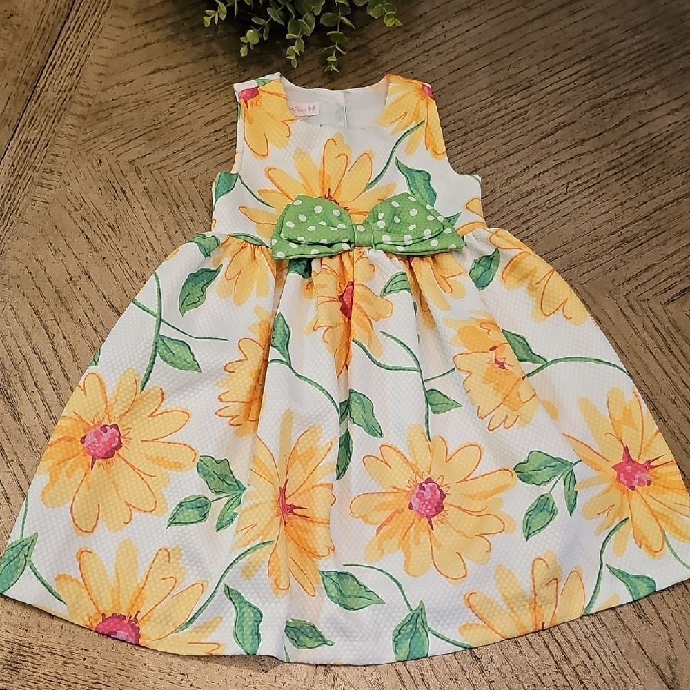 Floral Sunflower Dress Size 5 Bonnie Jean